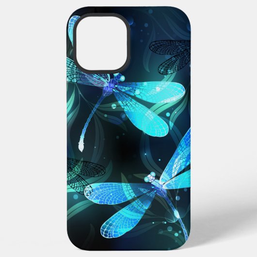 トンボ白熱［赤熱］光を放つイ湖 iPhoneケース (裏面)