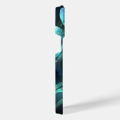 トンボ白熱［赤熱］光を放つイ湖 iPhoneケース (右側面)