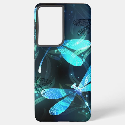 トンボ白熱［赤熱］光を放つイ湖 SAMSUNG GALAXYケース (裏面)