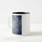 トンボ紫の夜逃げ ツートーンマグカップ (正面左)