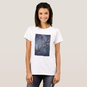 トンボ紫の夜逃げ Tシャツ (正面フル)