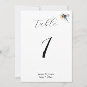 トンボ結婚イのカスタムテーブル番号 シーズンカード (正面)