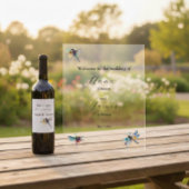 トンボ結婚式招待状葉書 アクリルサイン