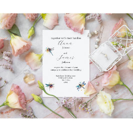 トンボ結婚式招待状葉書 ポストカード