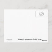 トンボ絵画のはがき ポストカード (裏面)