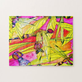 トンボ絵画イ色 ジグソーパズル