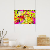 トンボ絵画イ色 ポスター (キッチン)