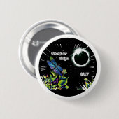 トンボ総日食2017年を観察します 缶バッジ (正面&裏面)