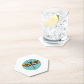 トンボ美しいカラフル華美、 ペーパーコースター (インサイチュ)