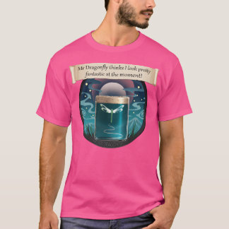 トンボ考えイさんかわいらしは Tシャツ