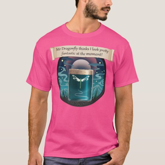 トンボ考えイさんかわいらしは Tシャツ (正面)