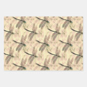 トンボ色イラストレーション ラッピングペーパーシート (正面3)