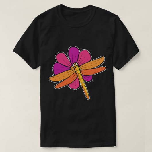 トンボ花植物学者 Tシャツ (デザイン正面)