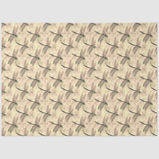 トンボ芸術的イ金ゴールドデザインパターン分離 薄葉紙 (正面)