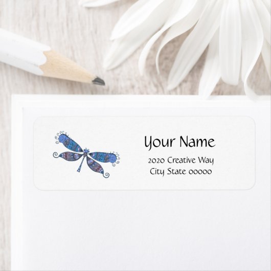 トンボ芸術的イ青 ラベル (インサイチュ)