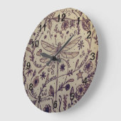 トンボ芸術 ラージ壁時計 (傾斜)