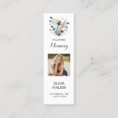 トンボ葬儀しおり、葬儀記念カード スキニー名刺 (正面)