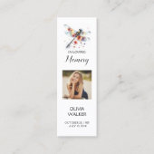 トンボ葬儀しおり、葬儀記念カード スキニー名刺 (正面)