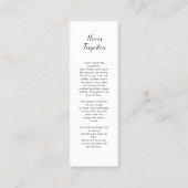 トンボ葬儀しおり、葬儀記念カード スキニー名刺 (裏面)