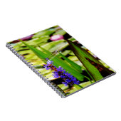 トンボ蓮と紫の花 ノートブック (右側)