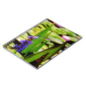 トンボ蓮と紫の花 ノートブック (左側)