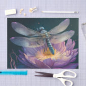 トンボ蓮の花の切り離 薄葉紙 (クラフト)