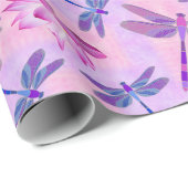 トンボ蓮の花ピンク ラッピングペーパー (ロールコーナー)