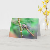 トンボ誕生日カード(7178) カード (黄色い花)