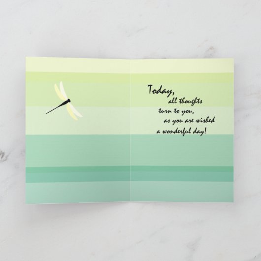 トンボ誕生日 カード (内部)