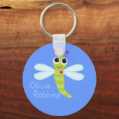 トンボ識別キーチェーン キーホルダー (正面)