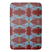 トンボ赤抽象芸術背カスタマイズ景 バスマット (正面縦)