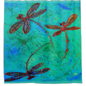 トンボ踊り シャワーカーテン (正面)