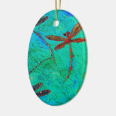 トンボ踊り セラミックオーナメント (左)