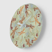 トンボ踊り ラージ壁時計 (傾斜)