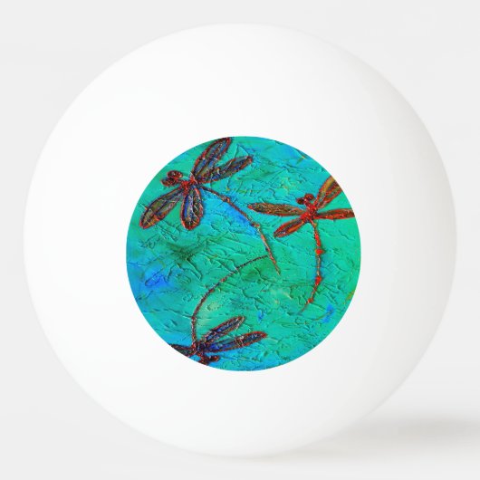 トンボ踊り 卓球ボール (裏面)