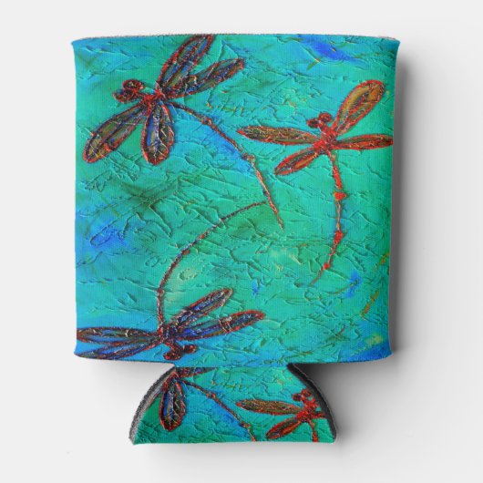 トンボ踊り 缶クーラー (正面)