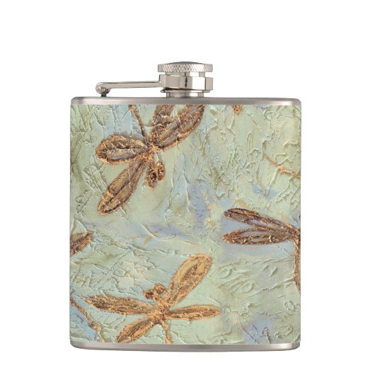 トンボ金ゴールド フラスク (正面)