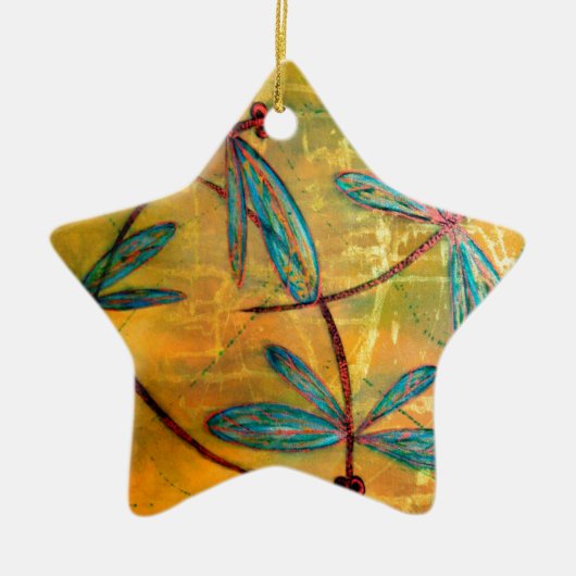 トンボ霞 セラミックオーナメント (正面)