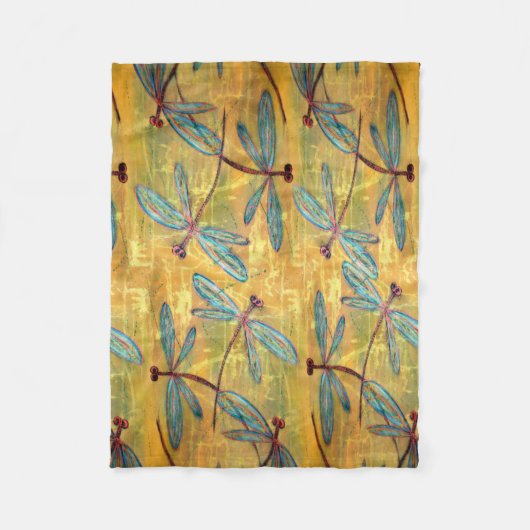 トンボ霞 フリースブランケット (正面)