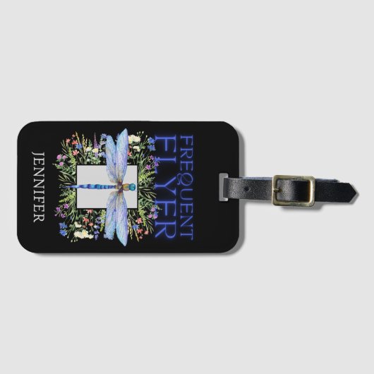 トンボ頻発フライヤーパーソナライズされたラゲッジタグ ラゲッジタグ (正面横)