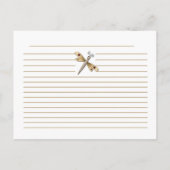 トンボ類のレシピカード ポストカード (裏面)