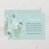 トンボ類悔やみや弔慰サンキューカード 招待状 (正面/裏面)