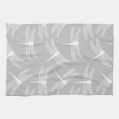 トンボ類 – 散在 – 透明 – 白 キッチンタオル (横)