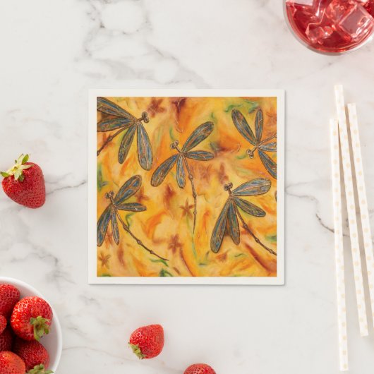 トンボ風の暖かい風 スタンダードカクテルナプキン (インサイチュ)