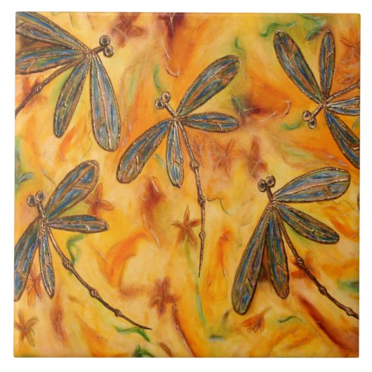 トンボ風の暖かい風 タイル (正面)