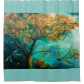 トンボ飛行 シャワーカーテン (正面)