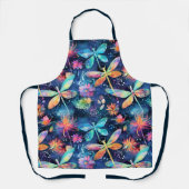トンボ鮮やかイ模様 エプロン (正面)