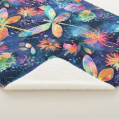 トンボ鮮やかイ模様 シェルパブランケット (3/4)