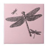 トンボ3頭 タイル (正面)