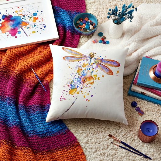 トンボ（ばちゃばちゃ）跳ねる クッション